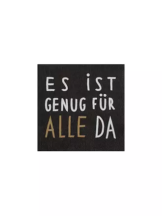 RAEDER | Lunch Servietten 33x33cm ES IST GENUG FUER ALLE DA | 